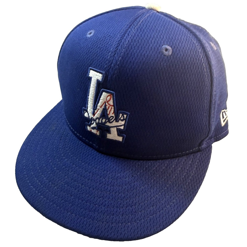 Y2K LA Dodgers 59FIFTY Hat 7 3/8 Authentic On Field MLB Blokecore Streetwear